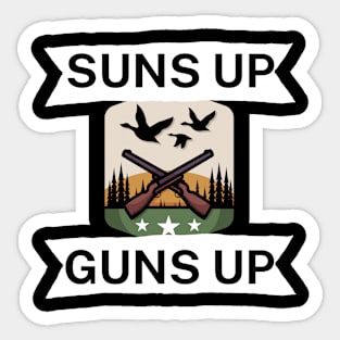 Suns up guns up Sticker